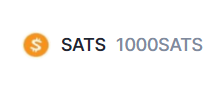 SATS  1000SATS